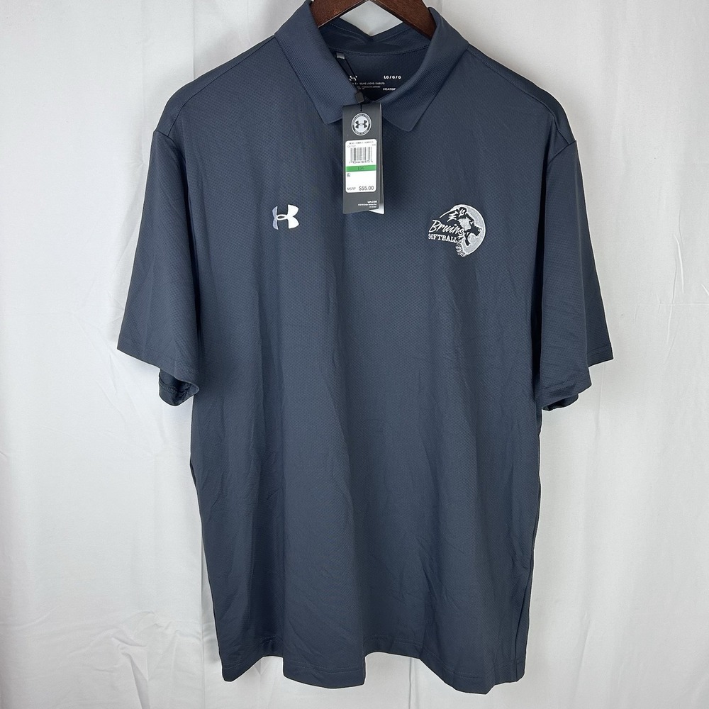 Bruins Softball Under Armour Loose Heatgear Men's Large Shirt Charcoal NWT